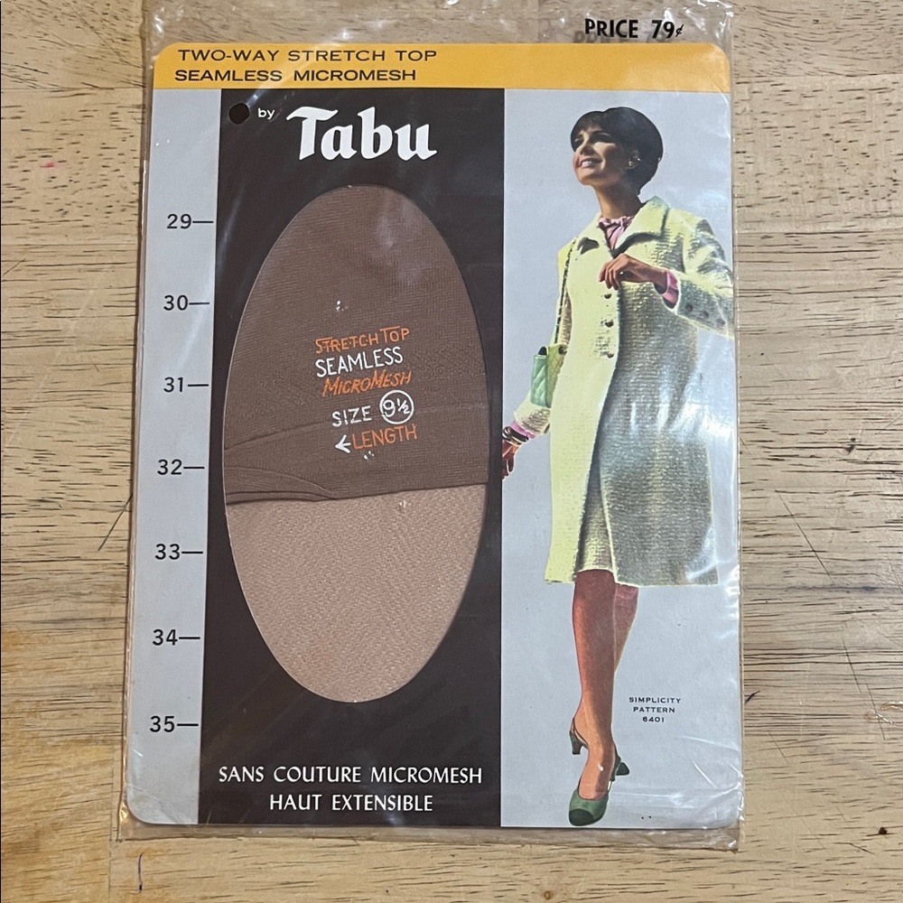 Vintage Nylon Stockings Tabu